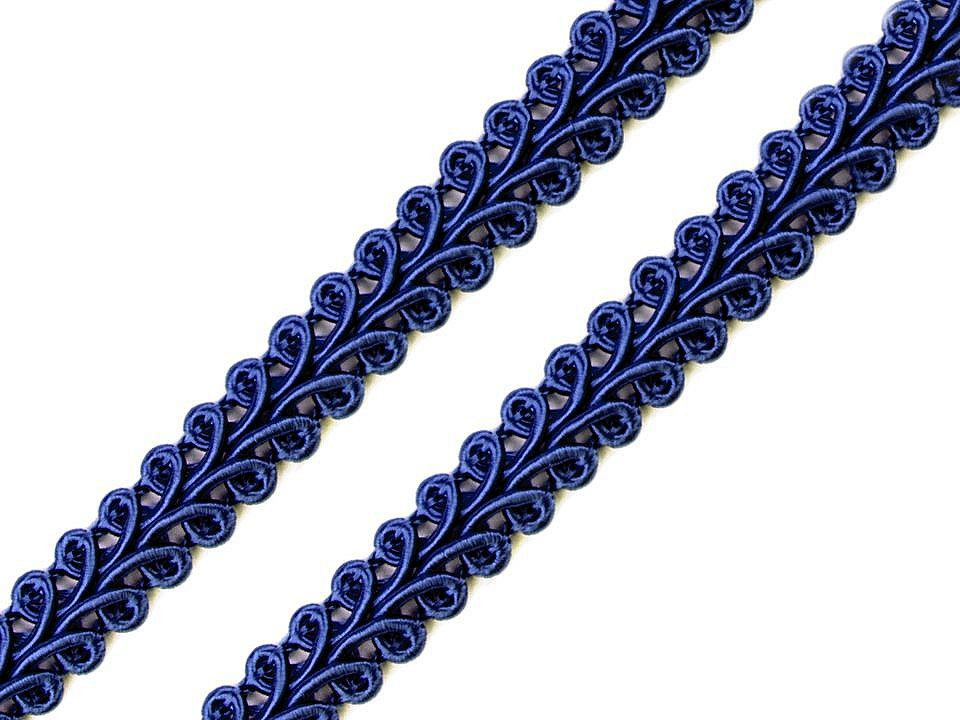 Prýmek šíře 10 mm, barva 4704 modrá safírová