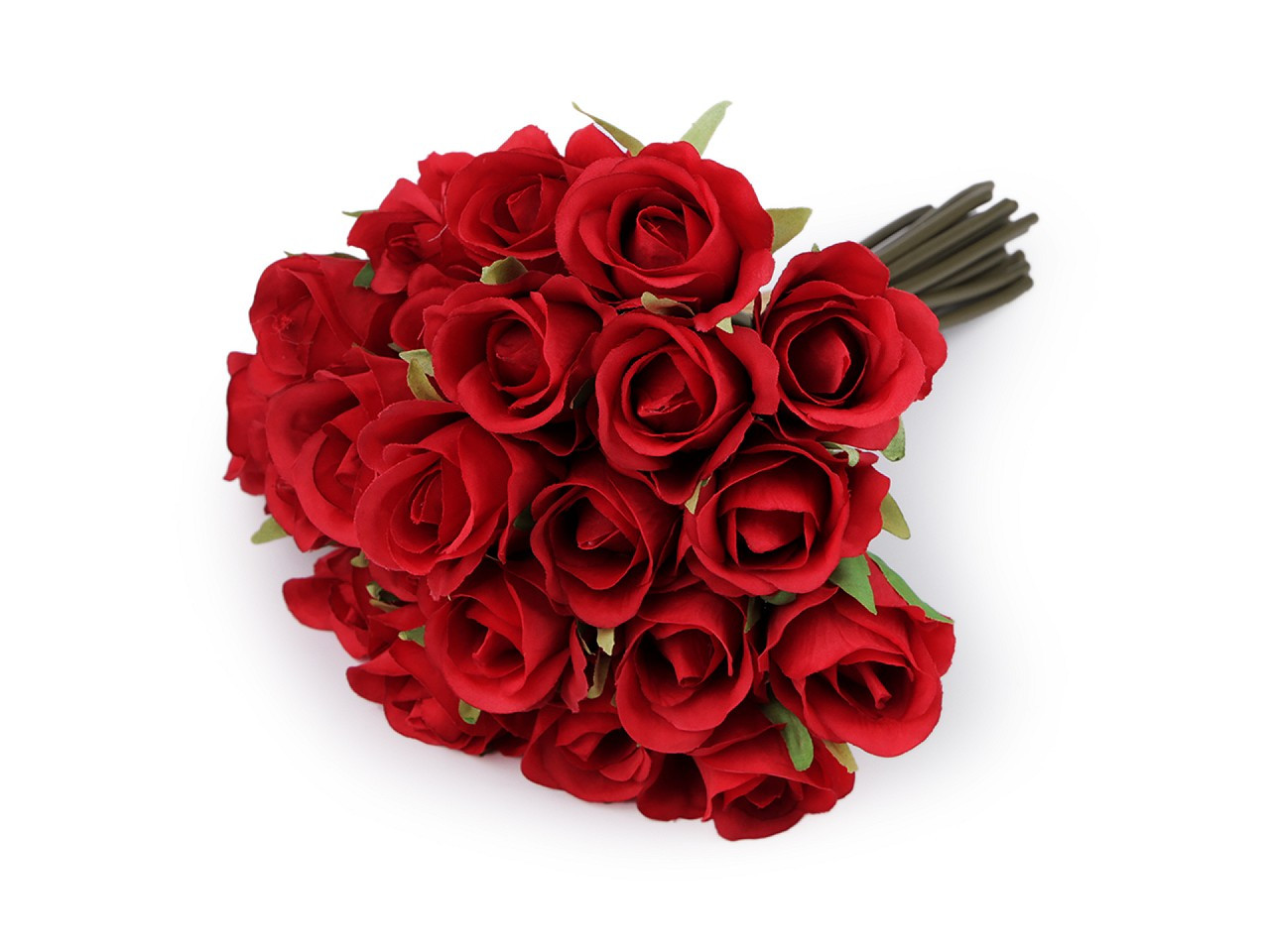 Umělá kytice růže, barva 4 červená