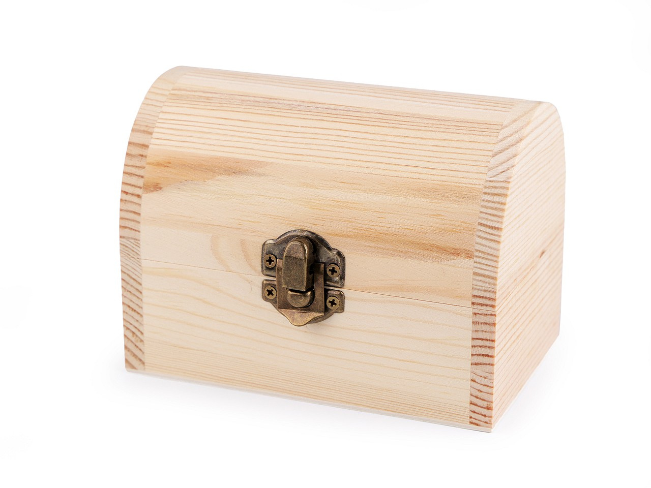 Dřevěná krabička k dozdobení truhla, barva přírodní