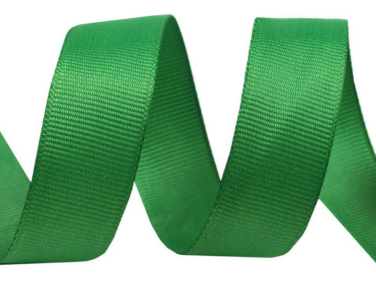 Rypsová stuha šíře 15 mm, barva 20 zelená irská