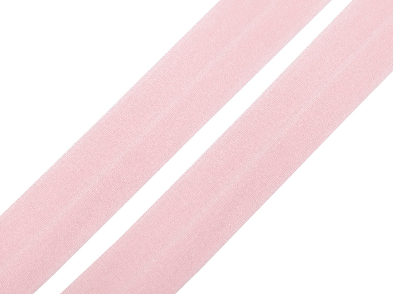 Lemovací pruženka půlená šíře 20 mm, barva 10 růžová nejsv.