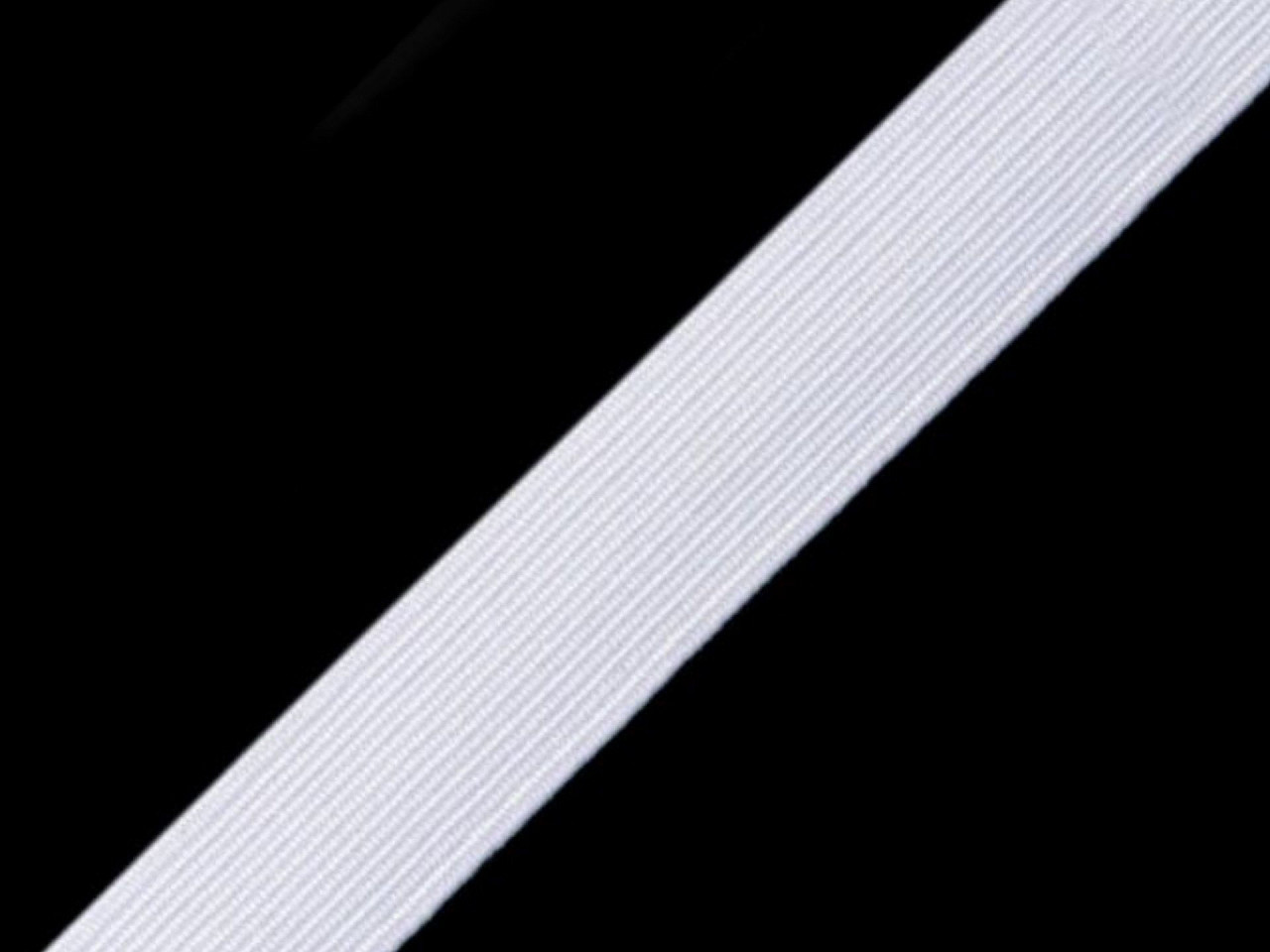 Fotografie Prádlová pruženka šíře 14 mm, barva bílá