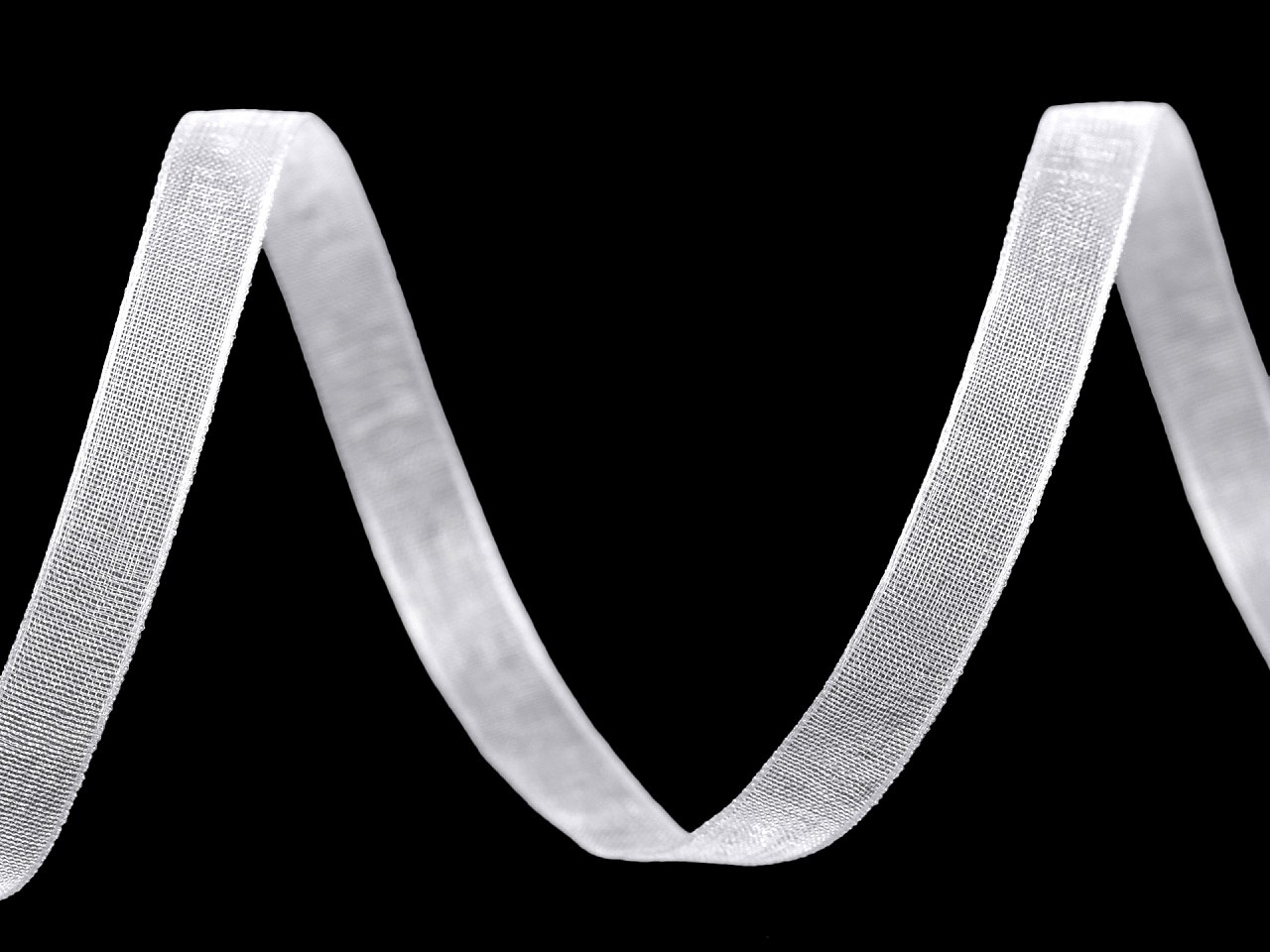 Monofilová stuha šíře 7 mm, barva 1 (01) bílá