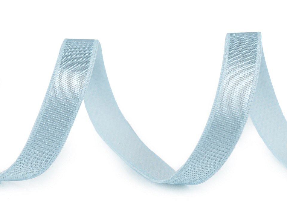 Pruženka saténová / ramínková šíře 10 mm, barva 8 modrá ledová