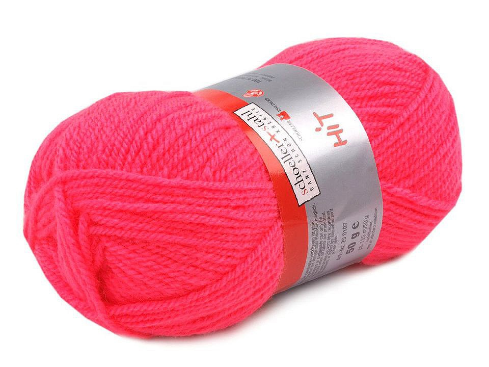 Pletací příze Hit 50 g, barva 7 (0036) pink