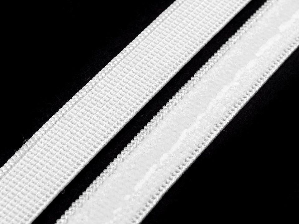 Fotografie Pruženka šíře 10 mm se silikonem, barva 1 bílá