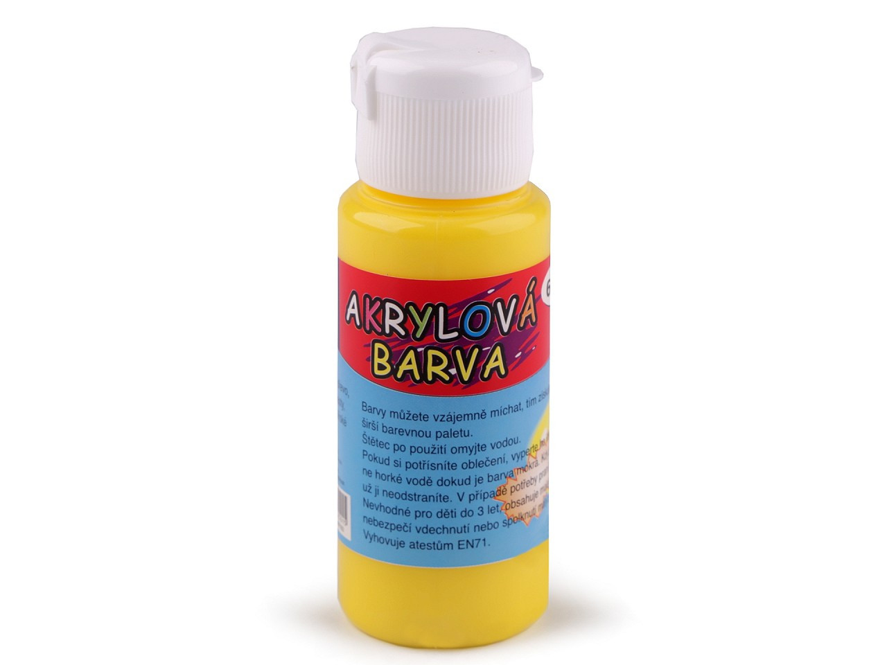 Akrylová barva 60 ml, barva 1 (02) žlutá