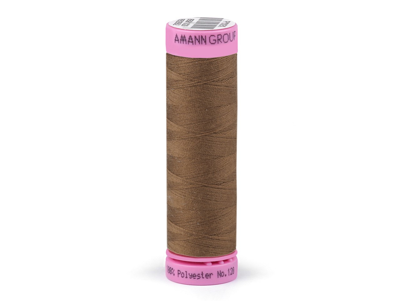 Polyesterové nitě návin 100 m Aspo Amann, barva 1425 Brown Tobacco