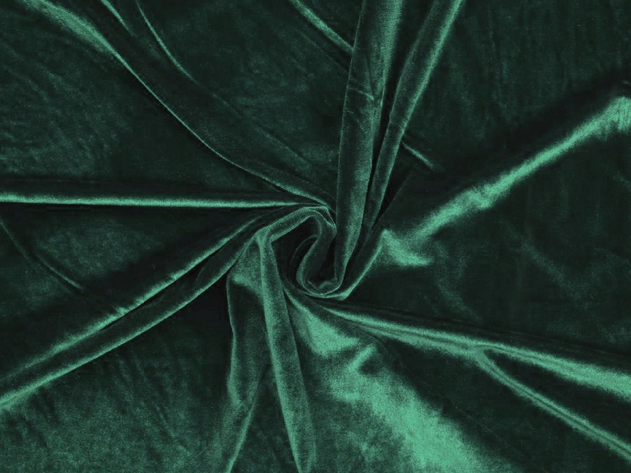 Elastický samet, barva 11 (2) zelená tmavá