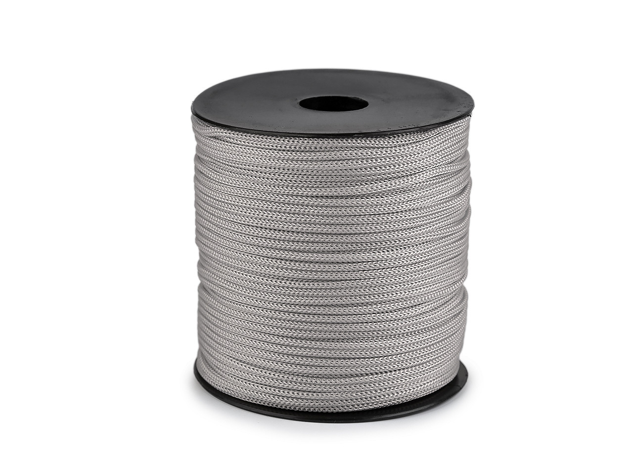 Pletací a háčkovací příze Anet macrame Ø2 mm 90 g, barva 13 šedá světlá cívka