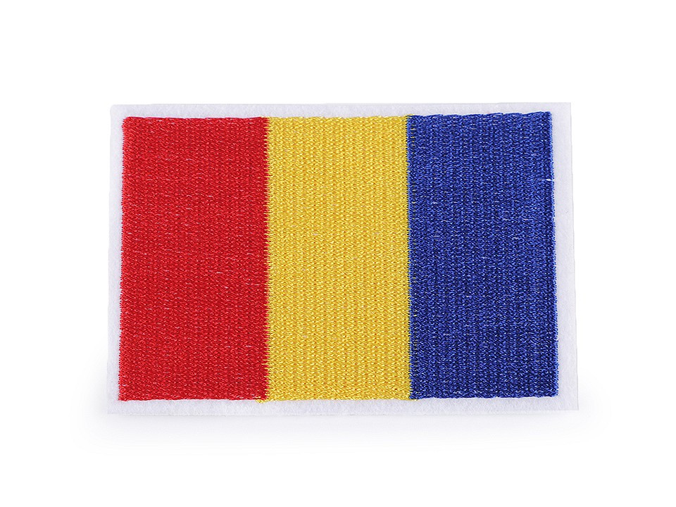 Nažehlovačka vlajka, barva 12 viz foto Rumunsko
