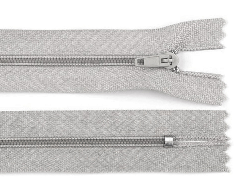 Spirálový zip šíře 3 mm délka 50 cm pinlock, barva 314 modrošedá sv.