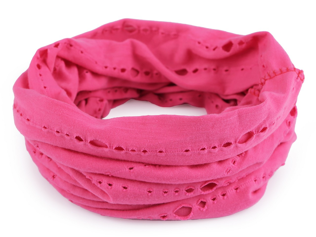 Šátek multifunkční elastický 50x50 cm, barva 13 pink
