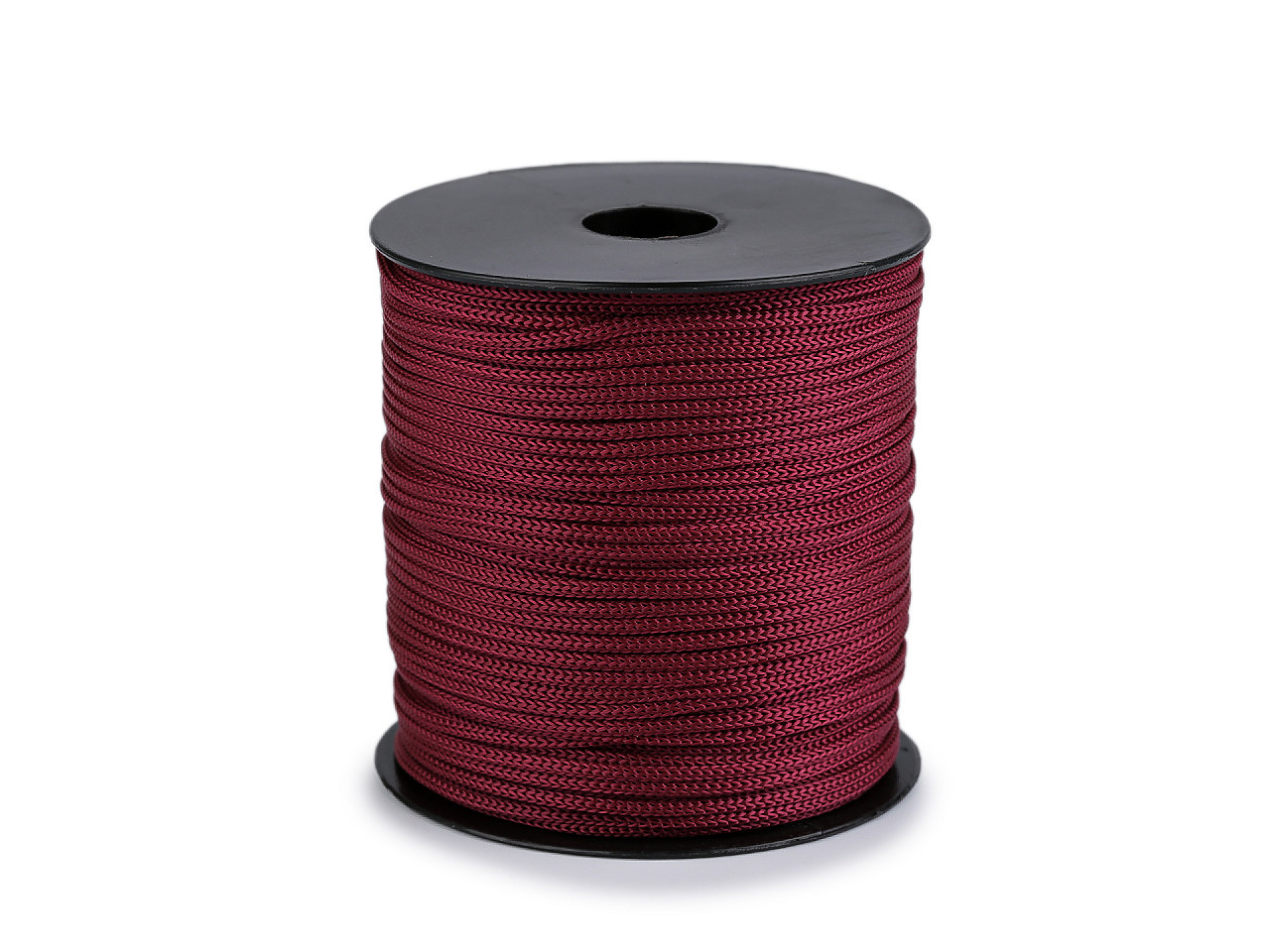Pletací a háčkovací příze Anet macrame Ø2 mm 90 g, barva 8 bordó sv. cívka