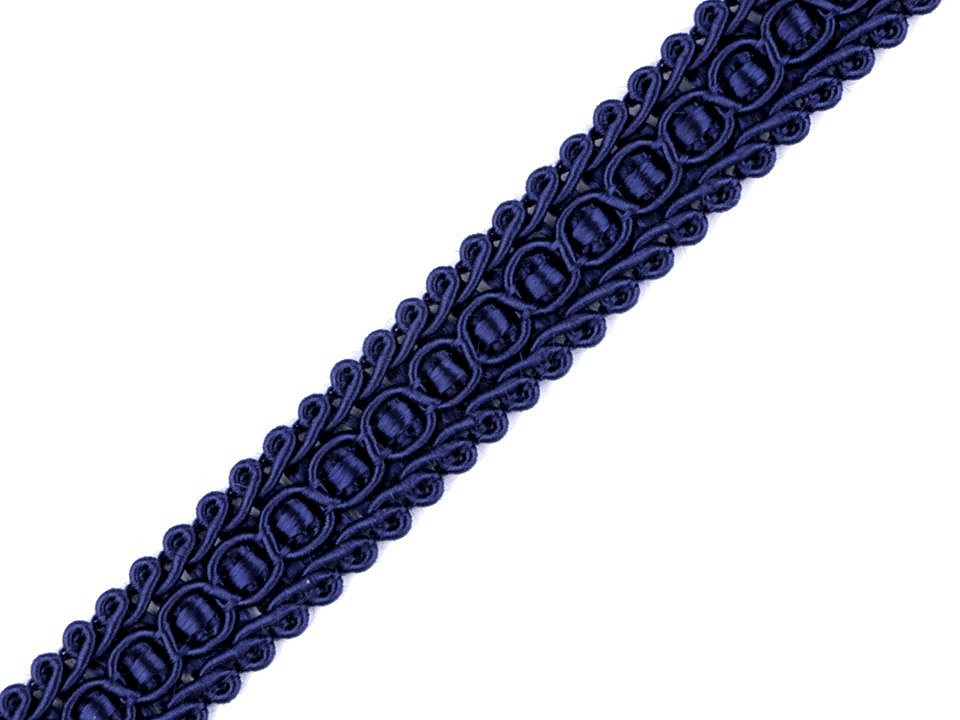 Prýmek šíře 16 mm, barva 10 (38) modrá tmavá