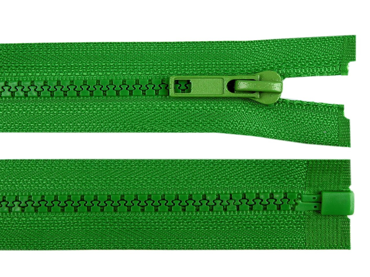 Kostěný zip No 5 délka 35 cm bundový, barva 239 zelená irská