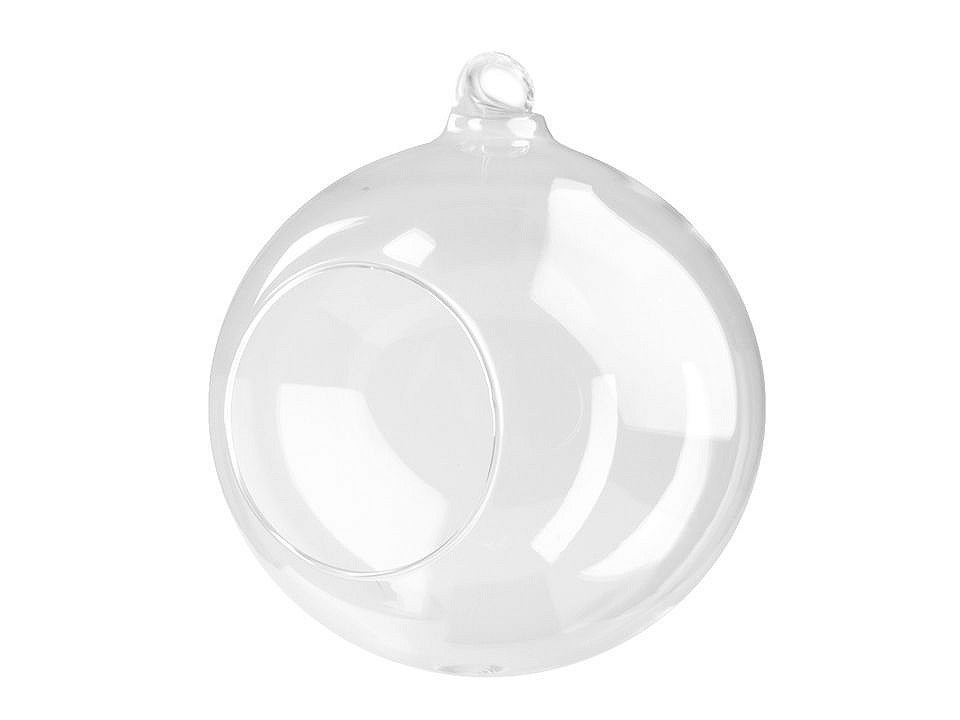 Skleněná koule Ø10 cm aerárium, barva 1 transparent