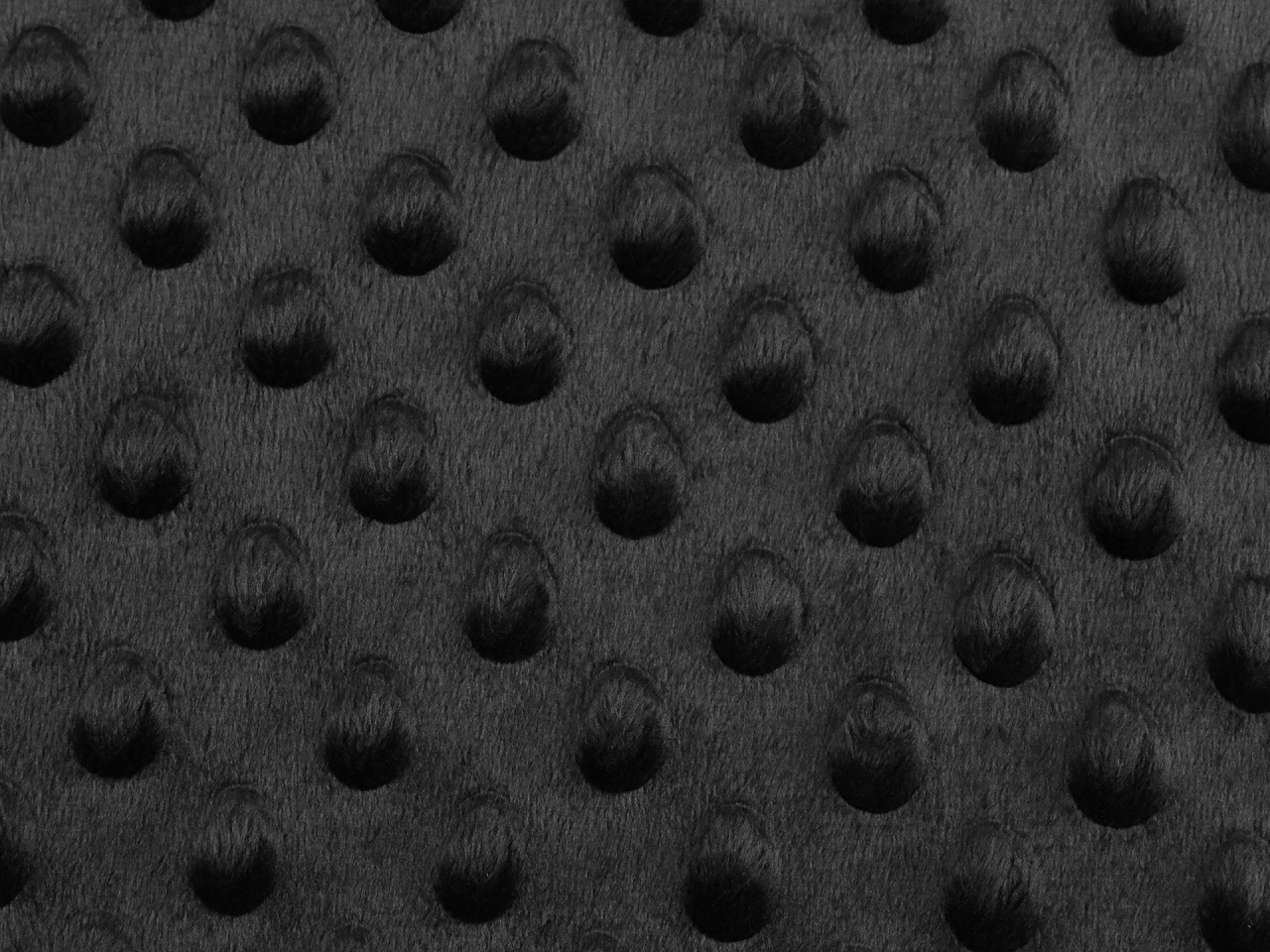 Minky s 3D puntíky, barva 33 (12) černá