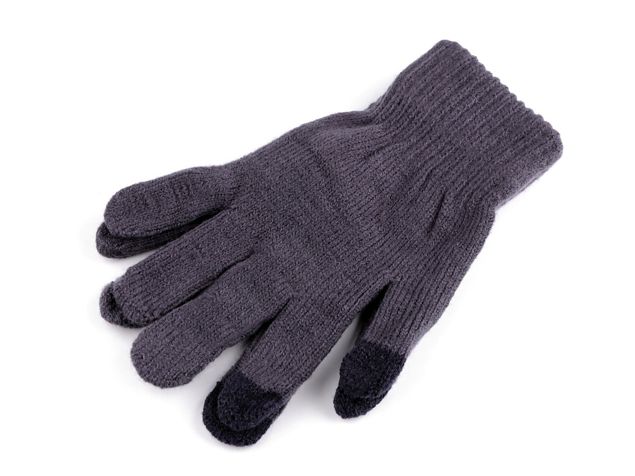 Dámské pletené rukavice, barva 13 modrá legie