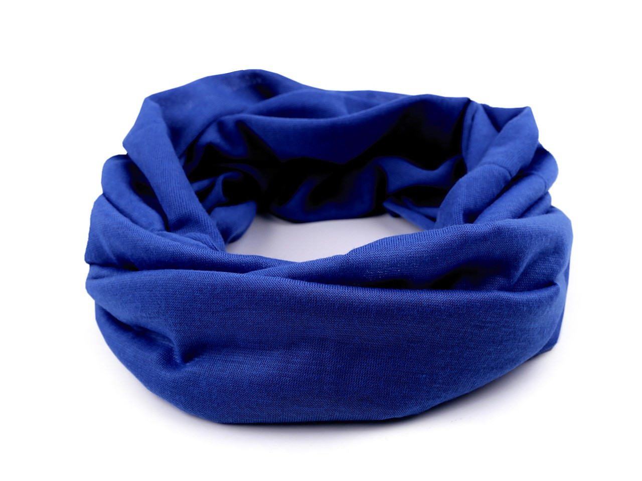 Multifunkční šátek pružný, bezešvý, jednobarevný, barva 15 modrá královská
