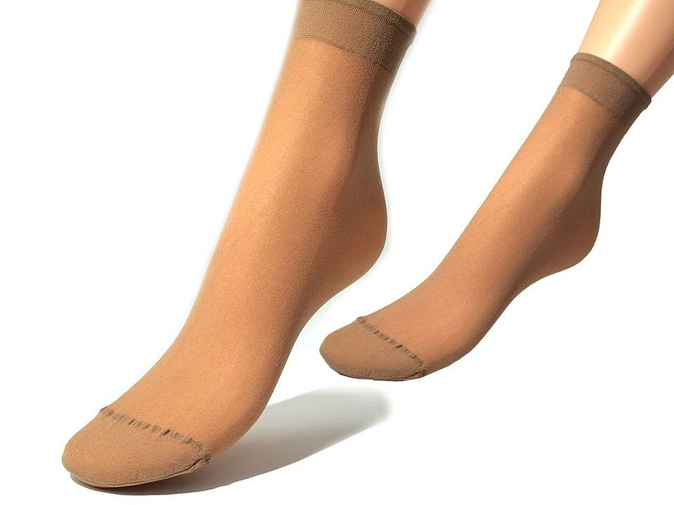 Fotografie Silonové ponožky 20 den 5 párů, barva 1004 Brown Sugar