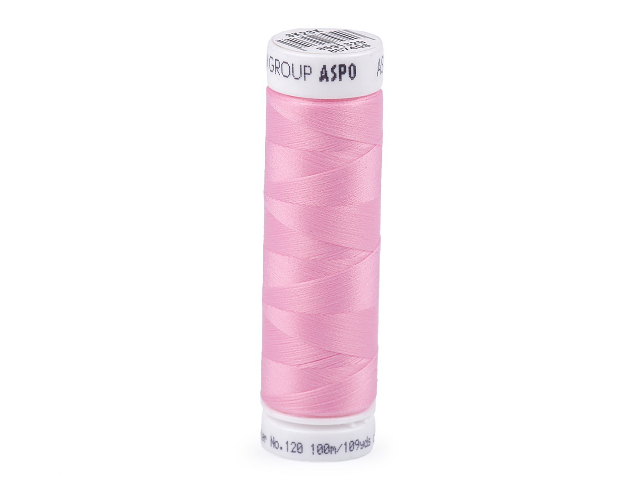 Polyesterové nitě návin 100 m Aspotex 120 Amann, barva 1056 růžová sv.