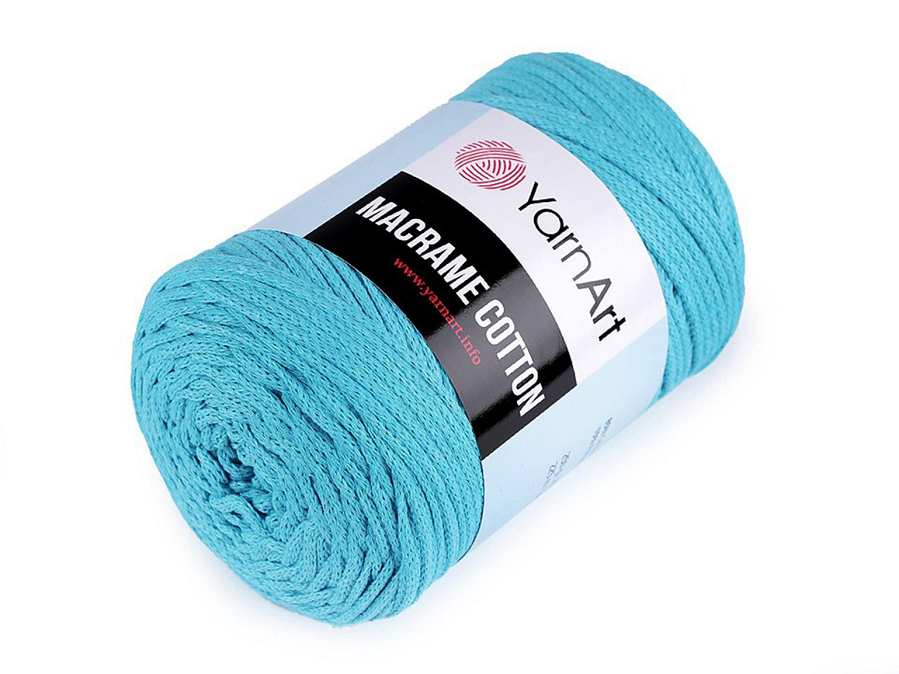 Pletací příze Macrame Cotton 250 g, barva 29 (763) modrá azurová