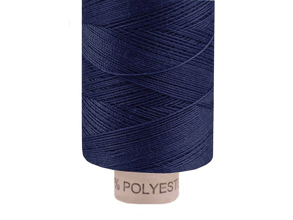 Polyesterové nitě návin 500 m Ribbon 14,8x2, barva 804 Blue Indigo