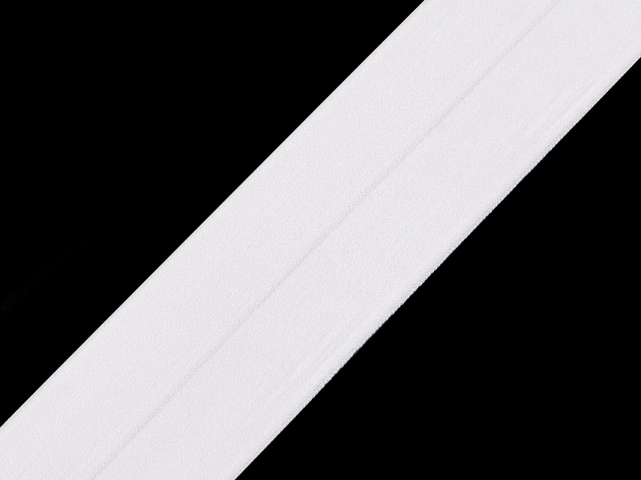 Lemovací pruženka půlená šíře 40 mm, barva 3 bílá