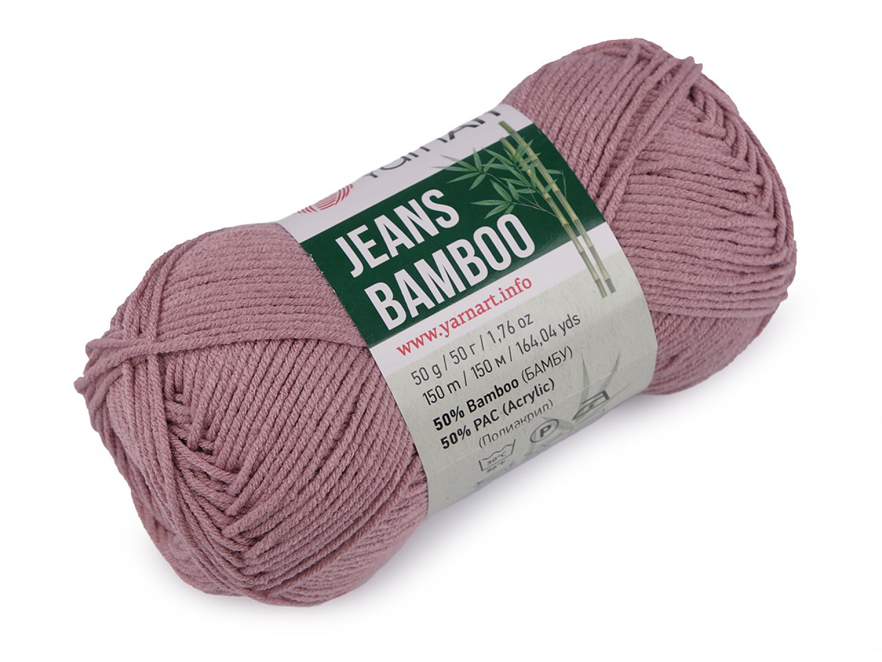 Pletací příze Jeans Bamboo 50 g, barva 6 (113) lila