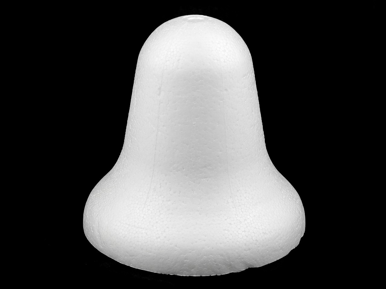 Zvonek 12,5x12,5 cm polystyren 3D, barva bílá