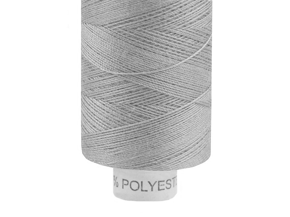Polyesterové nitě návin 500 m Ribbon 14,8x2, barva 725 Light Gray