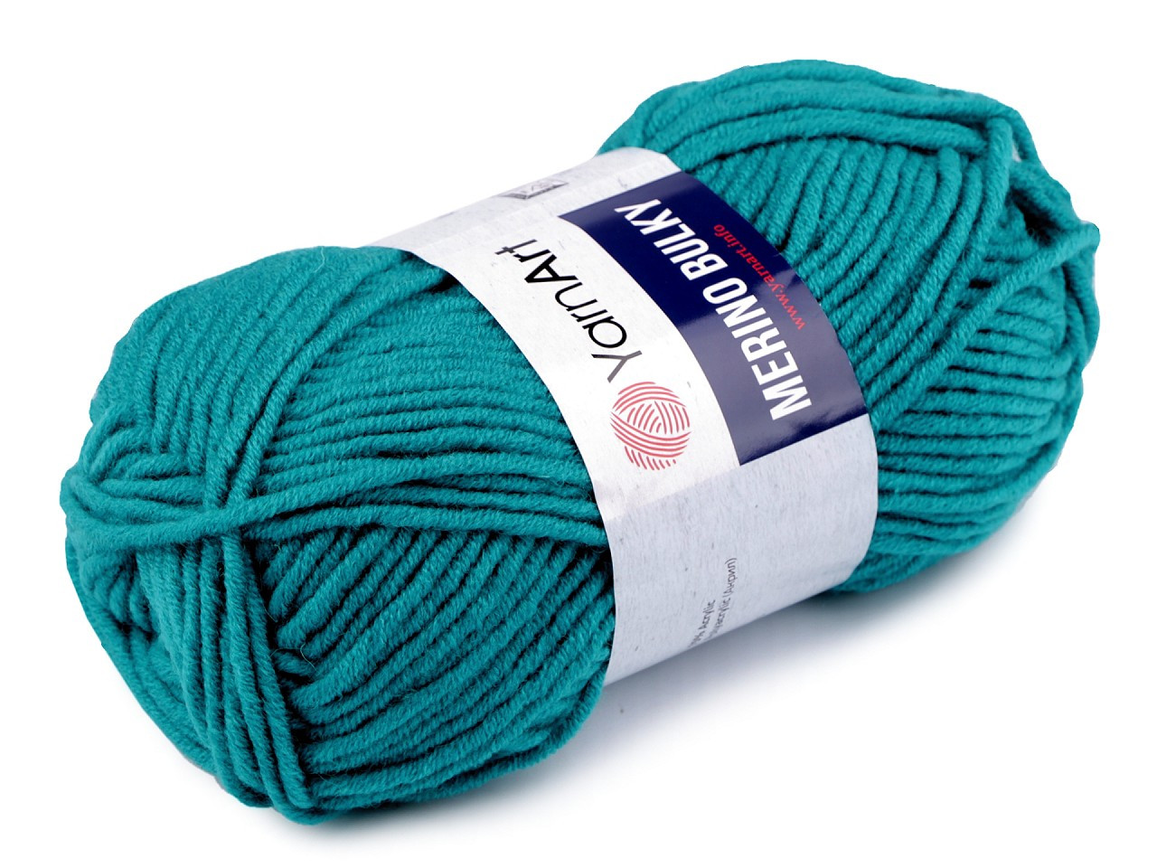 Pletací příze Merino bulky 100 g, barva 24 (11448) zelený tyrkys