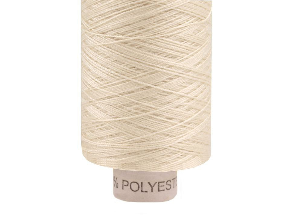 Polyesterové nitě návin 500 m Ribbon 14,8x2, barva 1005 Pale Banana