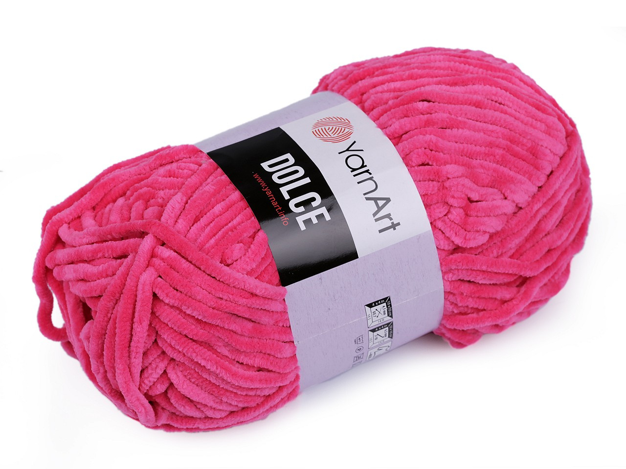 Pletací žinylková příze Dolce 100 g, barva 28 (785) pink