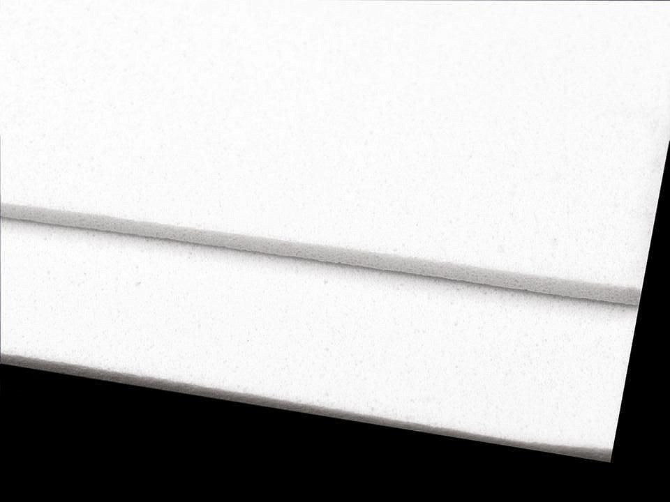 Pěnová guma Moosgummi 20x30 cm, barva 6 bílá
