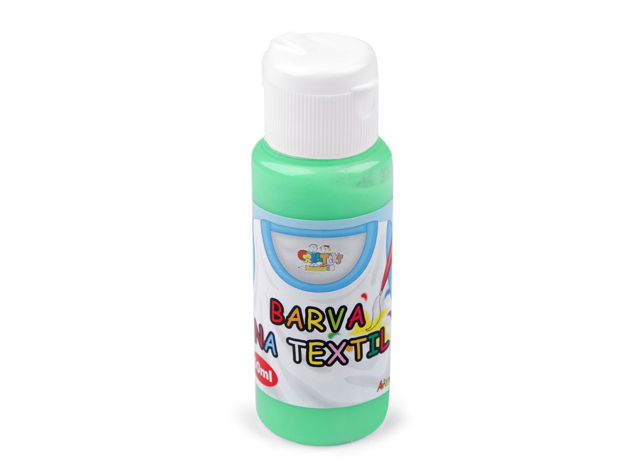 Barva na textil 60 ml, barva 6 zelená pastel sv