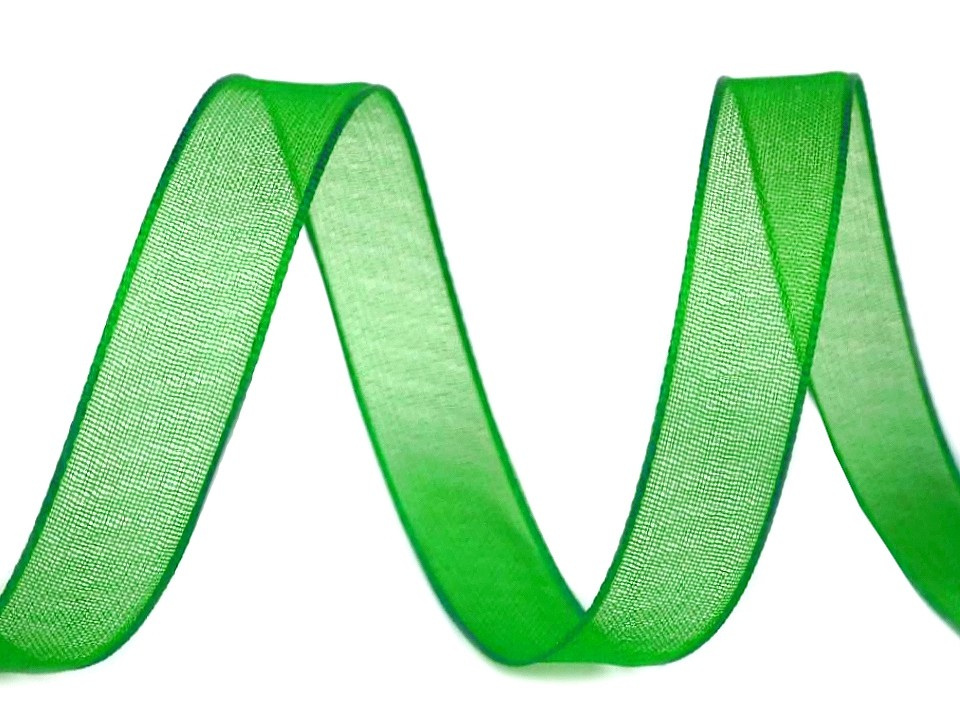 Monofilová stuha šíře 20 mm, barva 019 zelená irská