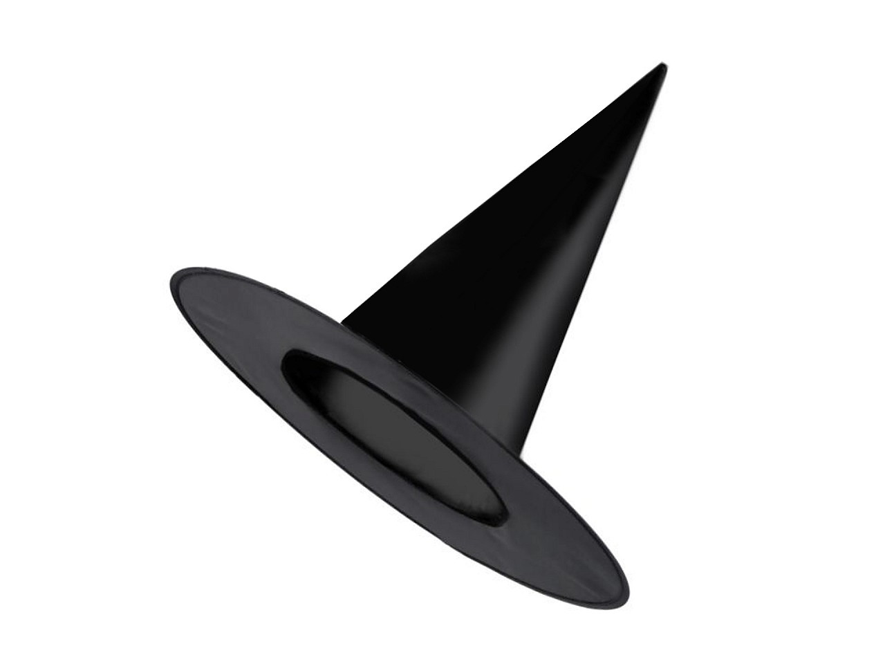 Karnevalový klobouk čarodějnický, barva černá