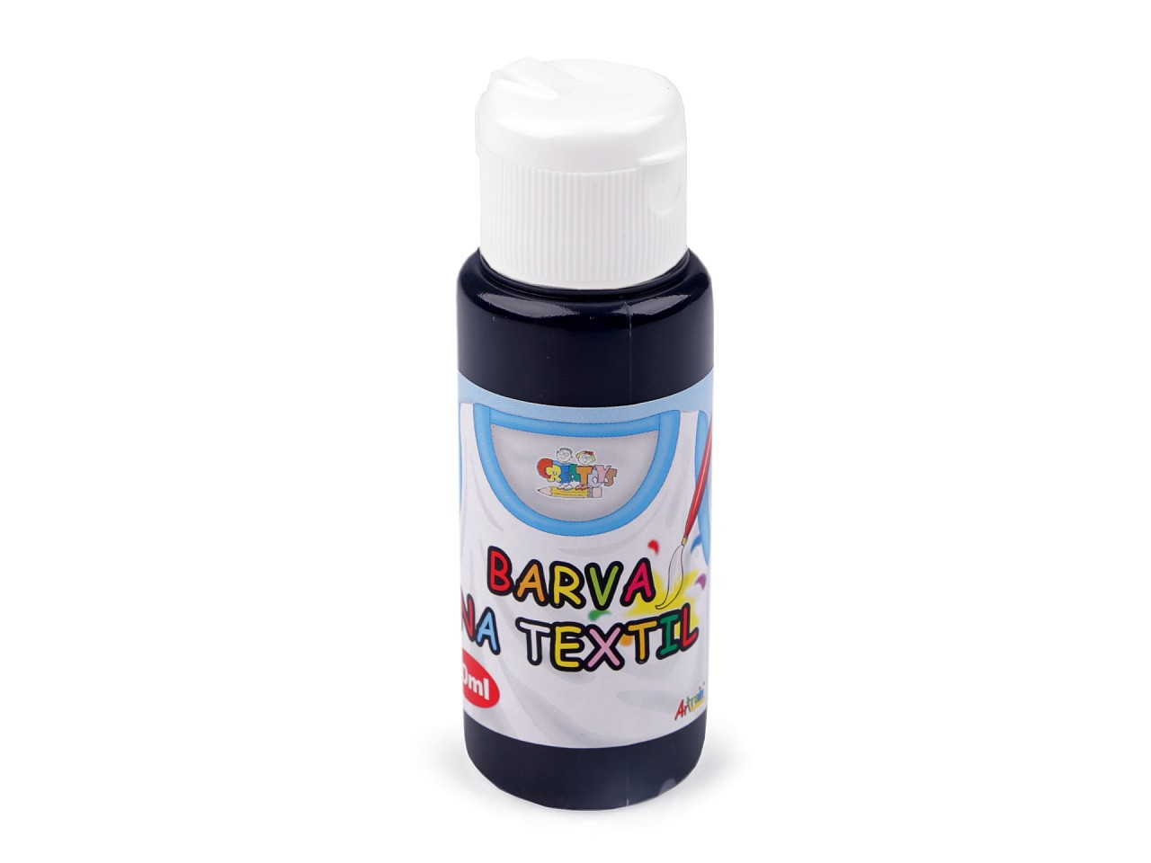 Barva na textil 60 ml, barva 7 černá