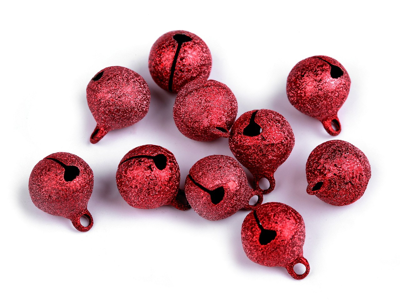 Rolničky metalické Ø12 mm, barva 5 červená