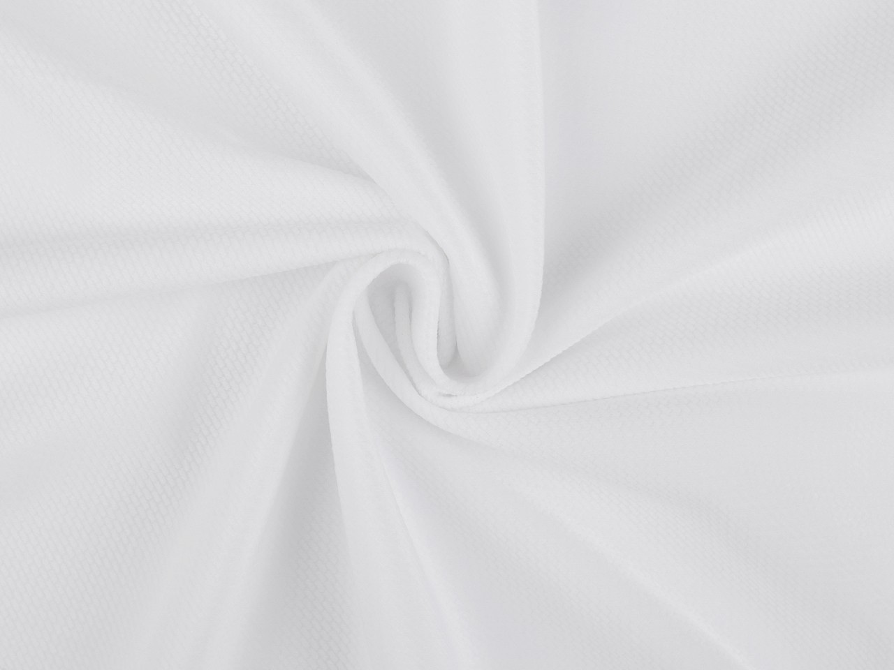 Velvet / samet strukturovaný jednobarevný, barva 1 bílá