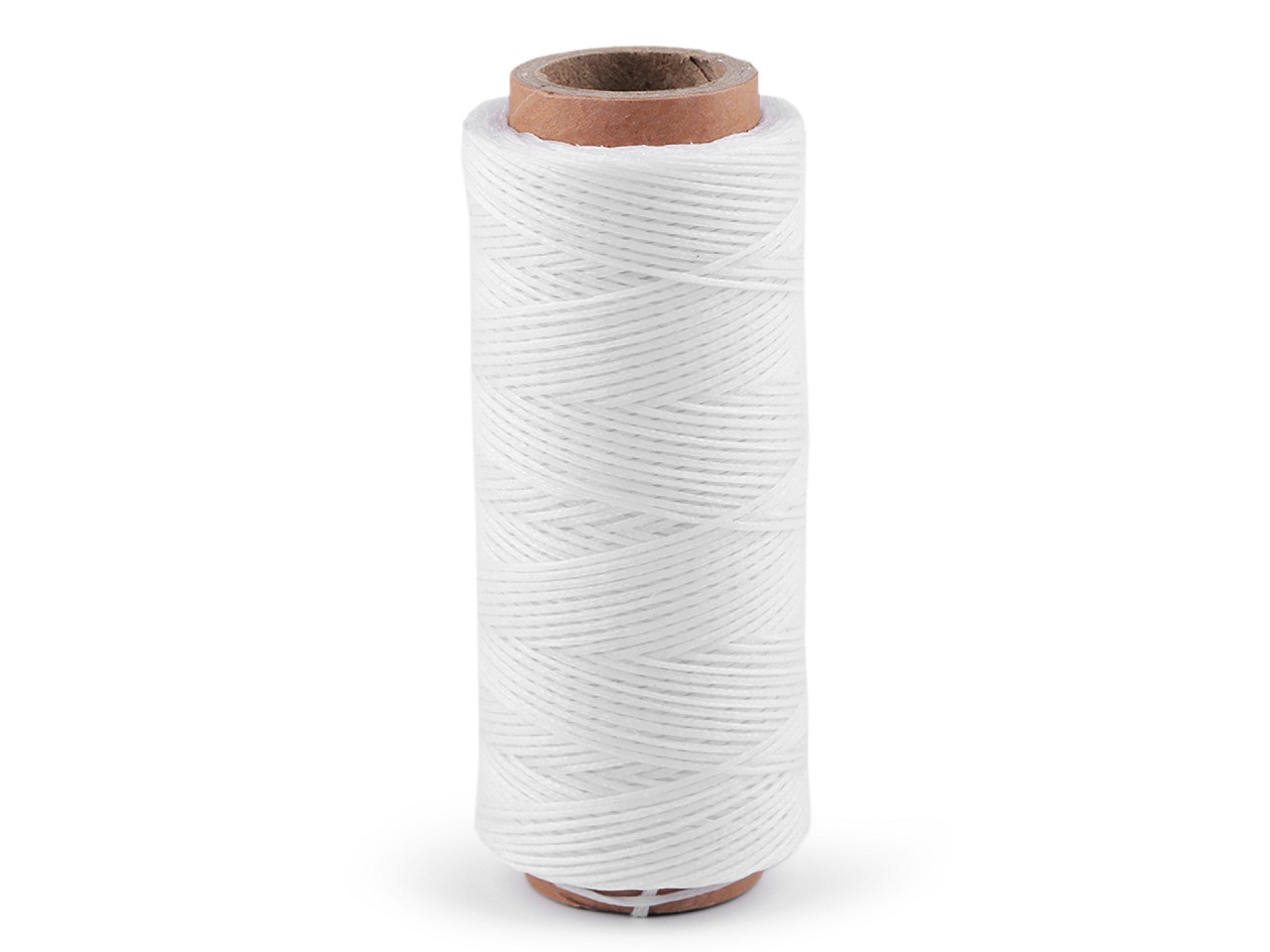 Voskované polyesterové nitě šíře 1 mm, barva 16 (157) bílá
