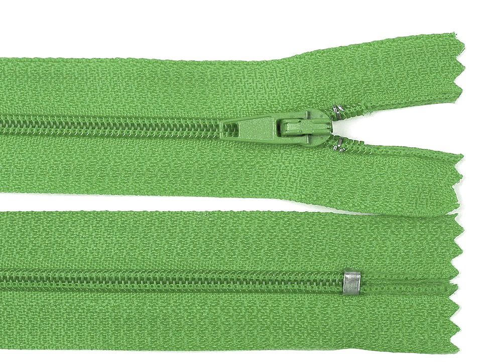 Spirálový zip šíře 3 mm délka 25 cm pinlock, barva 238 Poison Green