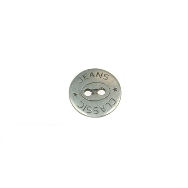 Knoflík kovový Ø15,2mm, barva Platina