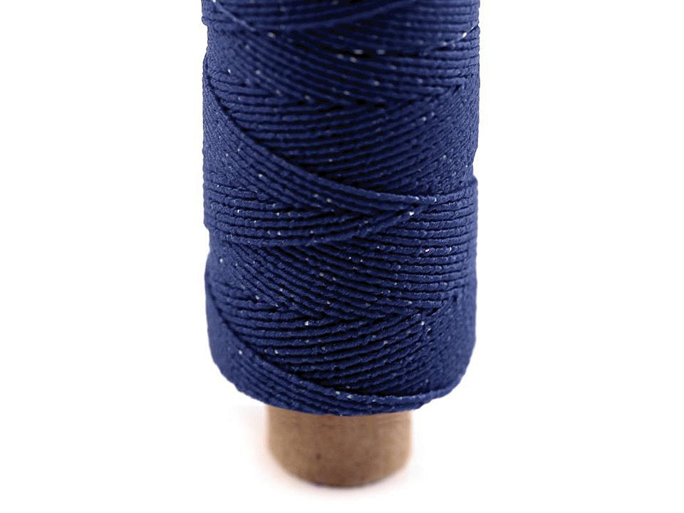 Pružné nitě / gumička Ø1 mm návin 30 m, barva 4715 modrá královská