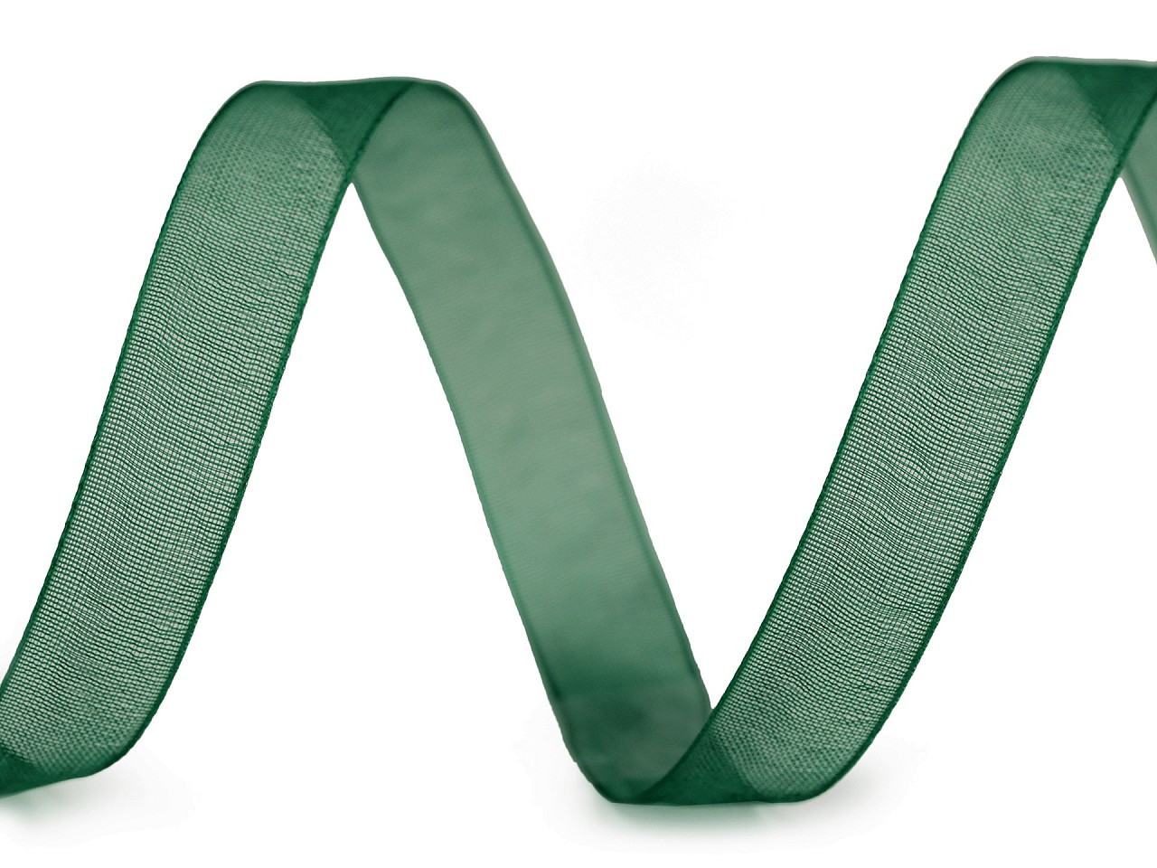 Monofilová stuha šíře 10 mm, barva 13 (64) zelená tmavá