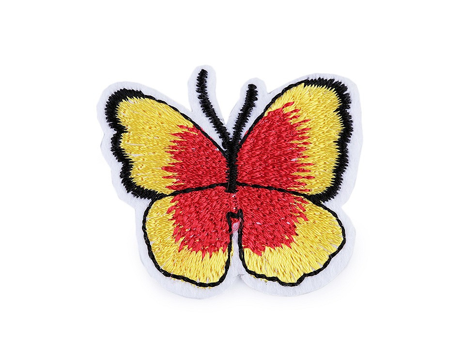 Nažehlovačka motýl, barva 1 žlutá