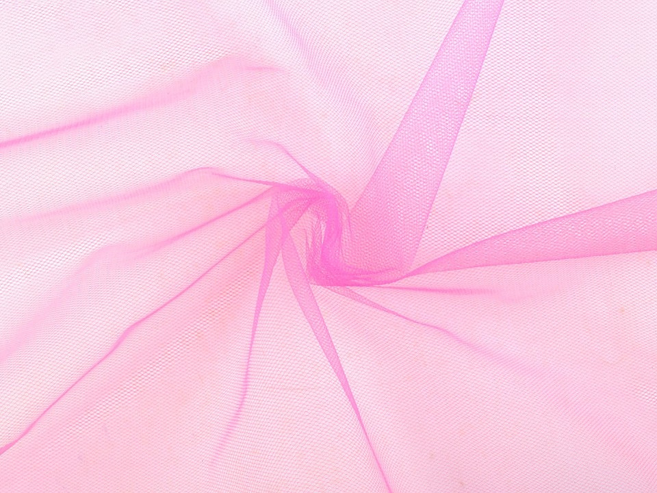 Tyl oděvní PAD jemný na závoje, barva 3 růžová malinová