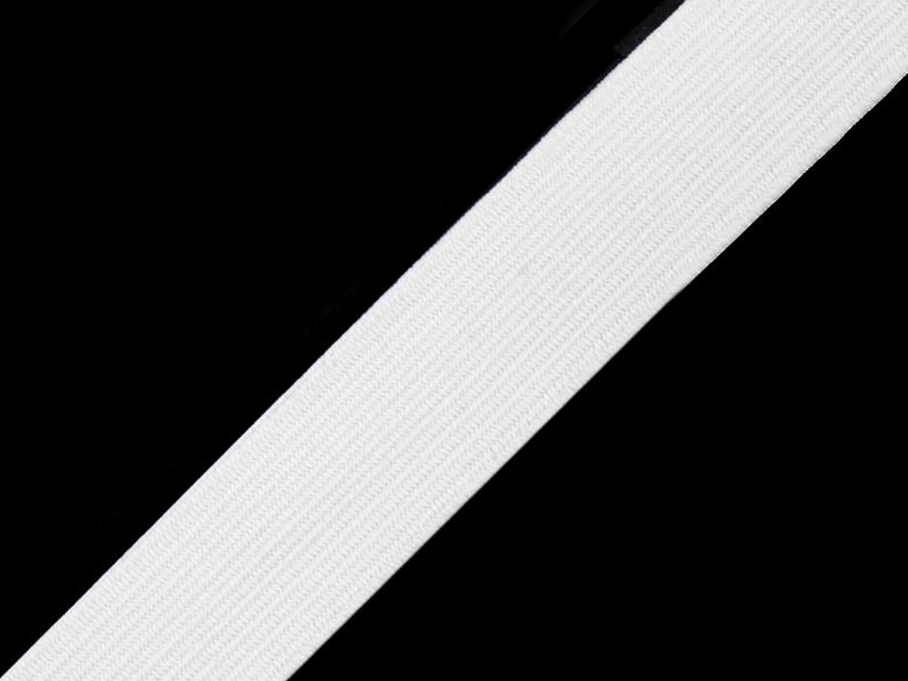 Fotografie Prádlová pruženka šíře 18 mm, barva bílá